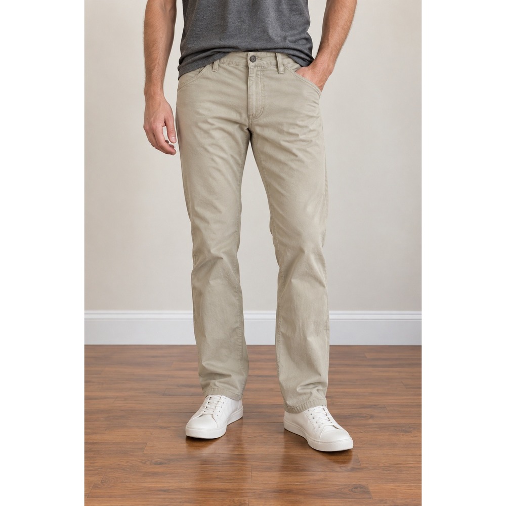 Patagonia Straight Fit All Wear Jeans Men 36x34 Slim Fit Khaki Cotton Stretch